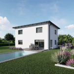 Modernes Haus mit Garten und Pool