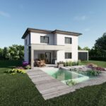 Modernes Haus mit Garten und Pool, Typenhaus GRAZ 125